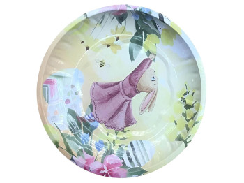 Поднос пасхальный Easter металлический, d19см