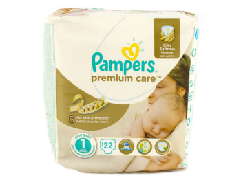Підгузки Pampers "Prem. Care Newborn" (2-5 кг) 22шт