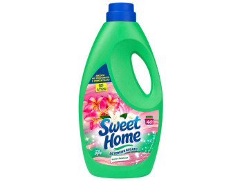 Концентрированный гель для стирки Sweet Home с ароматом тиаре и пачули, 40 стирок, 2л