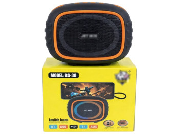 Колонка портативная BA-30 Bluetooth, RGB подсветка, USB, TF, AUX, аккумулятор