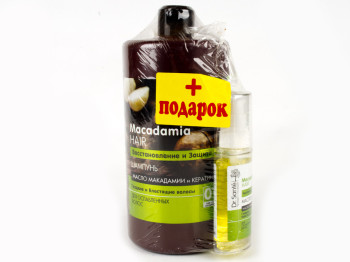 Шампунь Dr.Sante "Macadamia Hair" для ослаб. волос 1л + Масло Dr.Sante Macadamia 50мл в подарок
