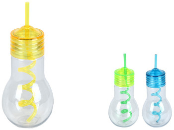 Стакан с крышкой и трубочкой Bulb, 600мл
