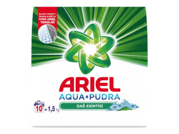 Пральний порошок Ariel Aqua Pudra, для білого одягу, 1,5 кг