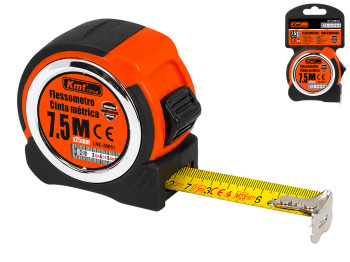 Рулетка Kmt Tools, пластик, нержавіюча сталь, 7,5м×2,5см