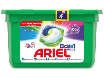 Жидкий гель в растворимых капсулах ARIEL Color 12х23,8г