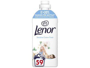 Кондиционер для белья Lenor Свежесть хлопка, для чувствительной кожи, 59 циклов, 1,239л