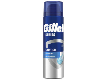 Гель для гоління Gillette Series Moisturizing, з маслом какао, 200мл