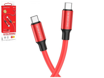 Кабель USB Borofone BX82 60W Type-C to Type-C, Червоний