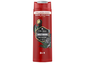 Гель для душу Old Spice Wolftron 3 в 1, 400 мл, для тіла, волосся та обличчя