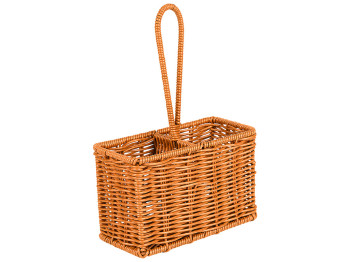 Корзина плетеная с ручкой Eco-charm, полиротанг, 19×9 см
