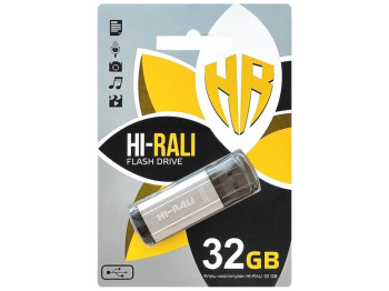 USB флеш-накопичувач Hi-Rali Stark 32gb, Сталевий