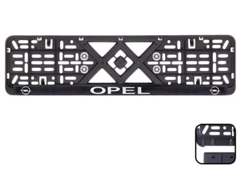 Рамка номера пластикова з хромованим рельєфним написом OPEL