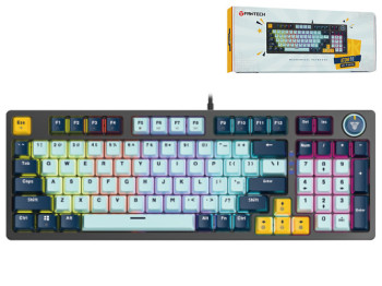Клавіатура ігрова Fantech ATOM96 MK890V2 Red Switch, Колір SkyBlue