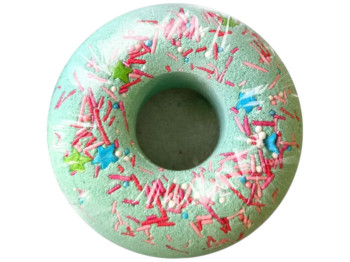 Бомба для ванны AquaShine Donut Pear Paradise, аромат груша, 145г