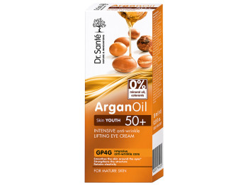 Крем-ліфтинг для шкіри навколо очей Dr.Sante Argan Oil 50+, з аргановим маслом та ніацинамідом, 15мл
