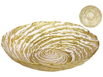 Блюдо для фруктів Gold, 25×25×6,4см