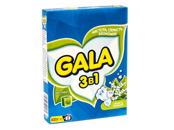 Порошок стиральный Gala "3в1 Автомат Свежесть ландышей" 400г