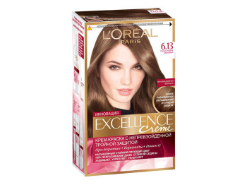 Фарба для волосся "Excellence Creme" підвищеної стійкості, відтінок 6.13