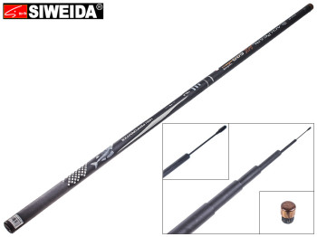Удочка Siweida "Black Pearl" карбон+композит, без колец, 6-секционная 6м 5-25г
