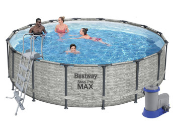 Басейн каркасний круглий Steel Pro MAX. Bestway 5619E