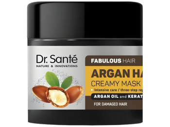 Крем-маска для волосся Dr.Sante Argan Hair Розкішне волосся, з аргановим маслом та соком алое, 300мл