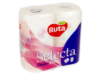 Полотенца бумажные "Ruta - Selecta Decor" двухслойные (цена за упаковку 2 рулона)