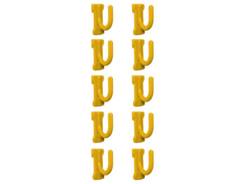 Гачок малий, 1,2х3х3см, жовтий (ціна за набір 10шт) 127052