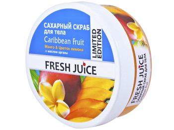 Сахарный скраб для тела Fresh Juice "Caribbean Fruit" Карибский фрукт 225 мл