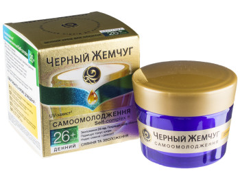 Крем для лица Черный жемчуг "Сияние и увлажнение" дневной для нормальной и комб. кожи 26+ 45мл