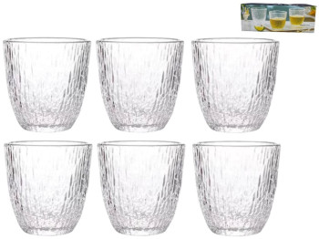 Склянка низька Frost Ice, скло, 300мл, колір прозорий (ціна за набір 6шт)