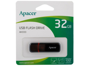 USB флеш-накопичувач Apacer AH333 32gb Колір Чорний