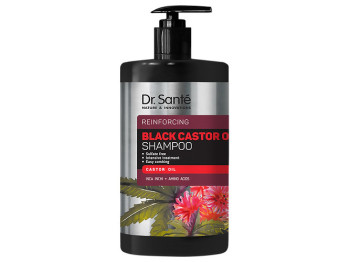 Шампунь для волосся Dr. Sante Black Castor Oil, з рициновою олією, 1л