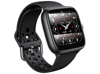Смарт-часы Hoco Y36, Bluetooth 5.3, 200мАч, TFT дисплей, цинковый сплав, силикон, цвет черный