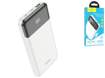 Універсальна мобільна батарея Power Bank Hoco J102 Cool figure PD20W+QC3.0 10000mAh, колір бiлий