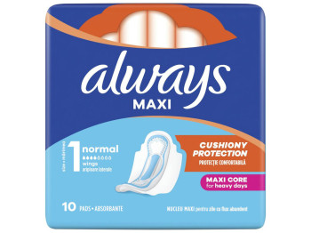 Прокладки гігієнічні Always Classic Normal, з крильцями, 4 краплі, 10шт
