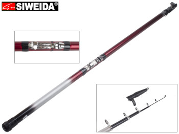 Удочка Siweida "Red Shark" композит, 6 колец, 5-секционная 5м 5-25г