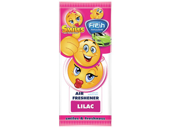 Освіжувач повітря Fresh Way "SMILES DRY" сухий листочок Lilac