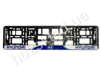 Рамка номера пластик "HYUNDAI" (наклейка з повнокольоровим друком)