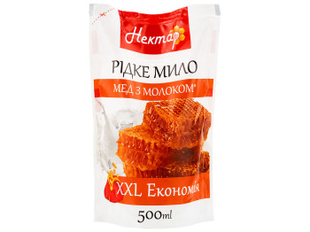 Жидкое мыло Нектар, мед с молоком, 500мл