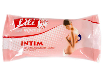 Вологі серветки "Lili" "Для інтимної гігієни" 15 шт