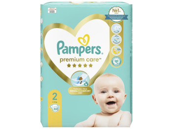Підгузки Pampers Premium Care Mini, розмір 2 (4–8 кг), 68шт