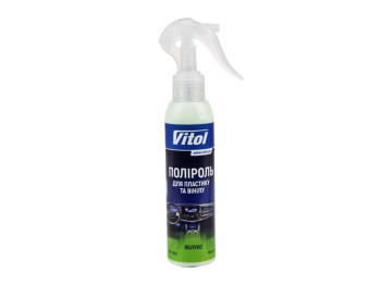 Поліроль для пластику та вінілу VITOL матова, 150мл, Яблуко
