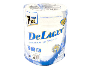 Рушники паперові двошарові DeLuxe 7XL (ціна за 1 рулон)