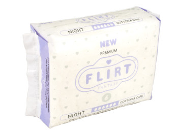 Прокладки для крит. днів з крил. Fantasy Flirt "Cotton&care" 6к. (ціна за уп. 6шт) WKR16V