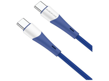 Кабель USB Borofone BX60 Superior 60W Type C to Type C Колір Синiй