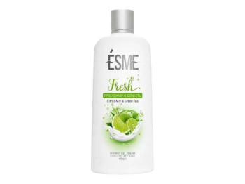 Крем-гель для душу Esme Fresh Свіжість, що будить Citrus Mix & Green Tea, 400 г