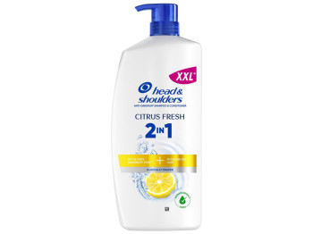 Шампунь Head & Shoulders 2 в 1 Цитрусовая свежесть, против перхоти, 800мл