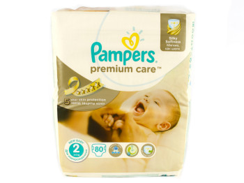 Підгузки Pampers "Prem. Care Mini" (3-6 кг) 80шт