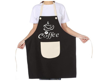 Фартух тканинний з кишенею Coffee, 72х65см