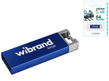 USB флеш-накопичувач Wibrand 64gb Chameleon Колір Синій